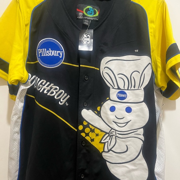 Pillsbury DOUGHBOY Baseball Jersey, General Mills by RR Designs - NEW,  3XL - Picture 9 of 10